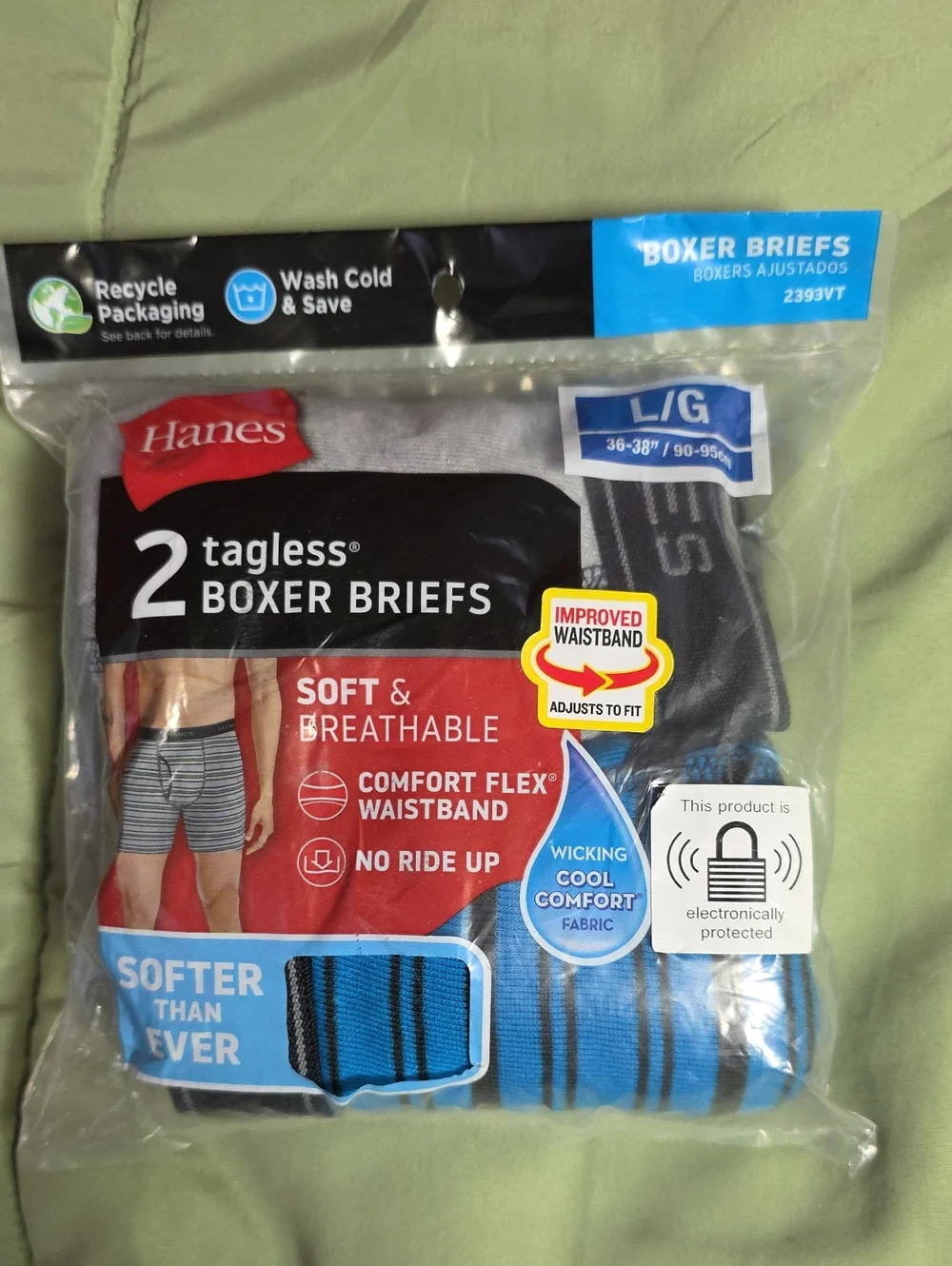 Hanes Tagless Boxer Briefs 2-Pack